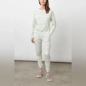 NWT Rails Oakland Lounge Terry Sweatpants Mint Tide Tie Dye Small S